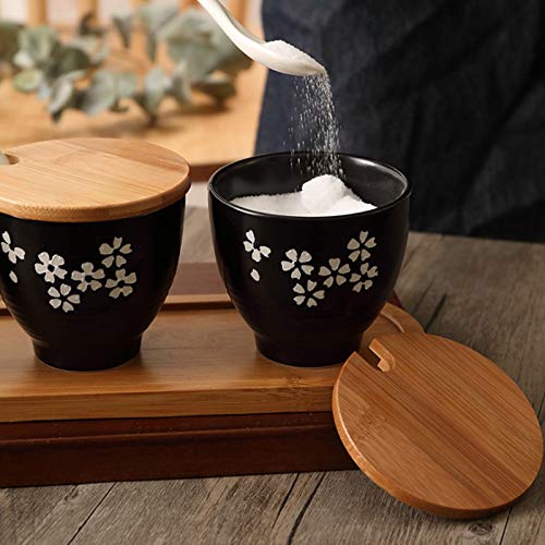 OGMOYT 3-Piece Ceramic Spice Jar Set