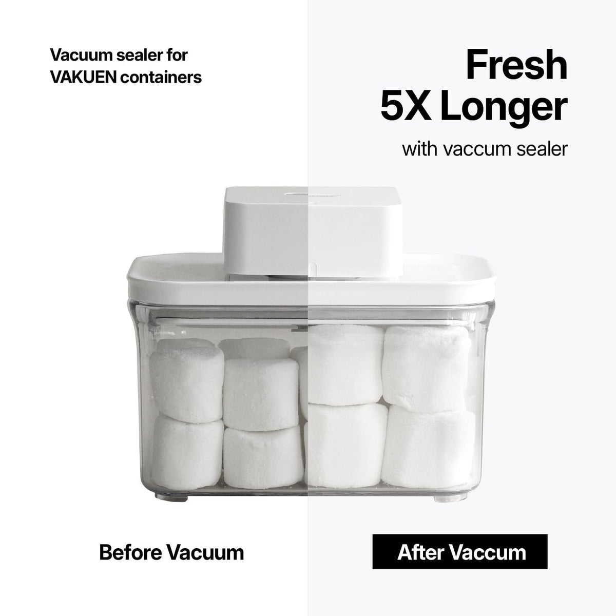 VAKUEN 4-Piece One-Click Food Container Set