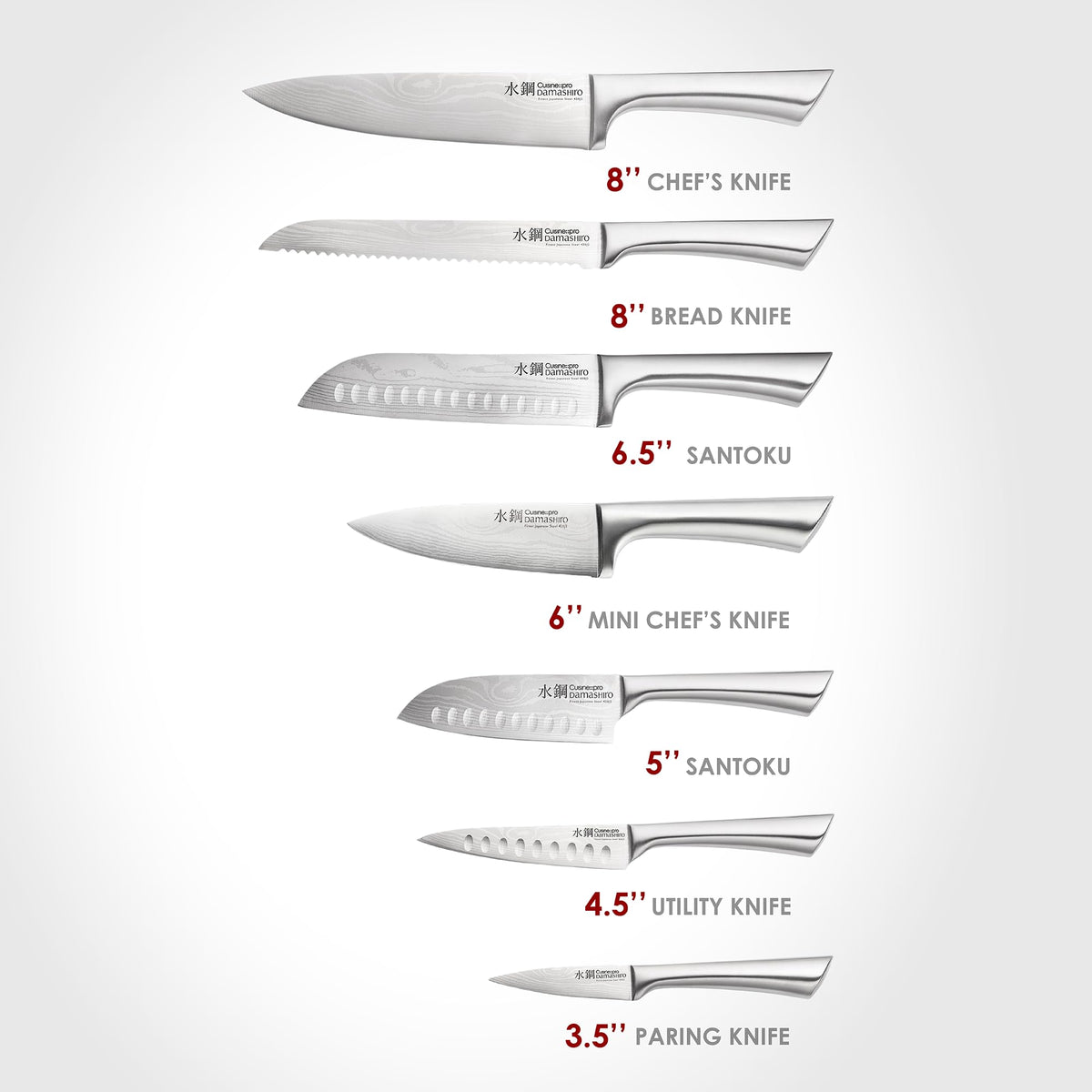 Cuisine::pro Damashiro 10-Piece Knife Block Set