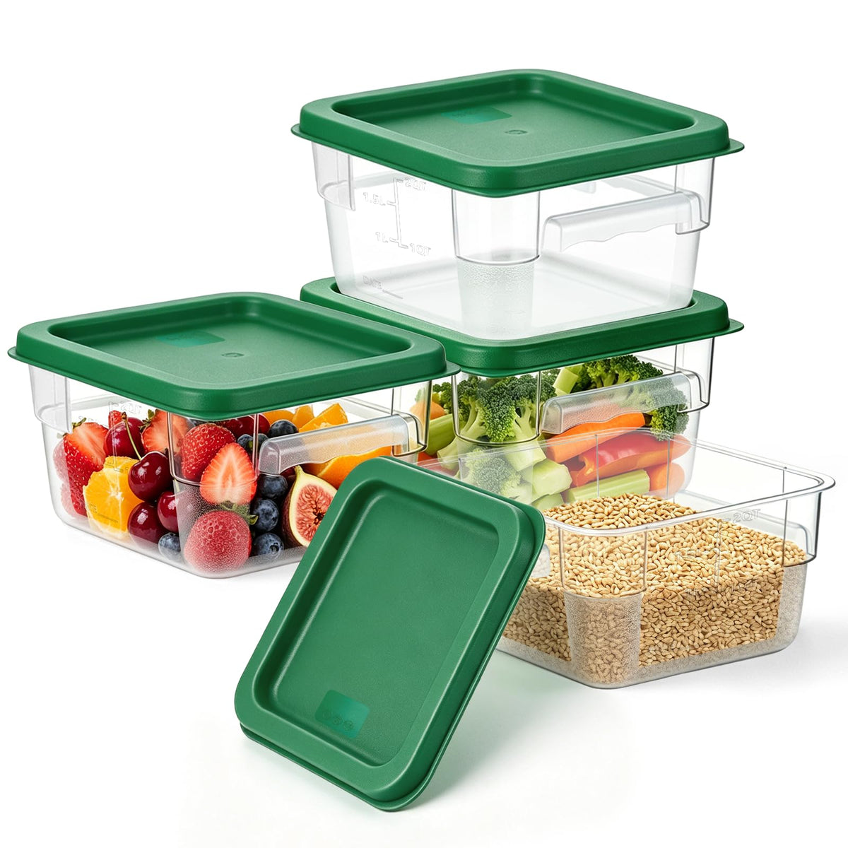 FIRMDKWEED Polycarbonate Food Container Set
