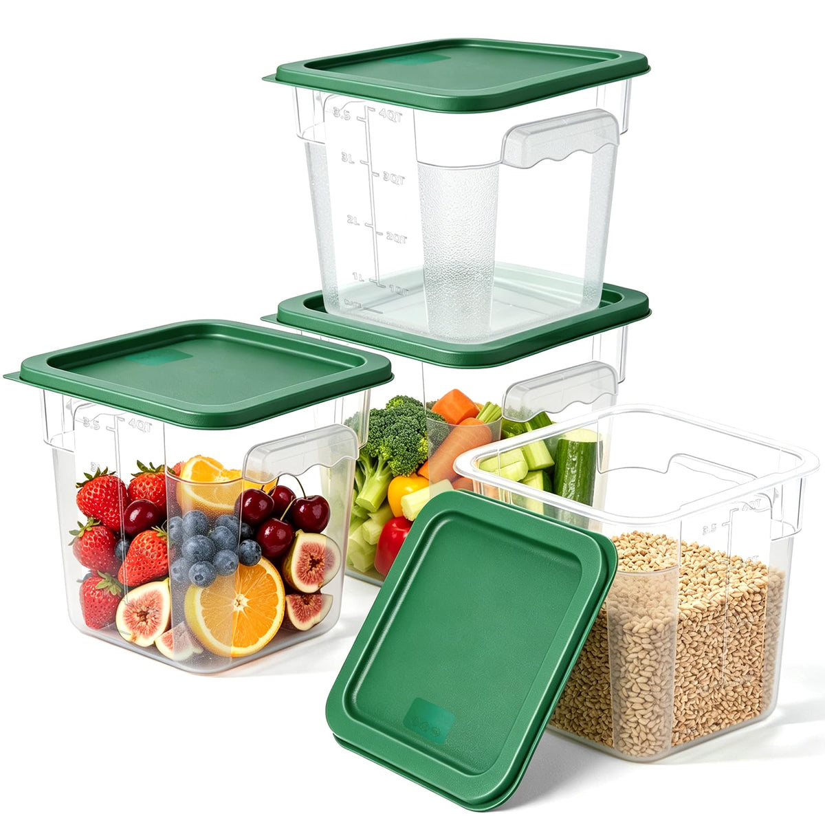 FIRMDKWEED Polycarbonate Food Container Set
