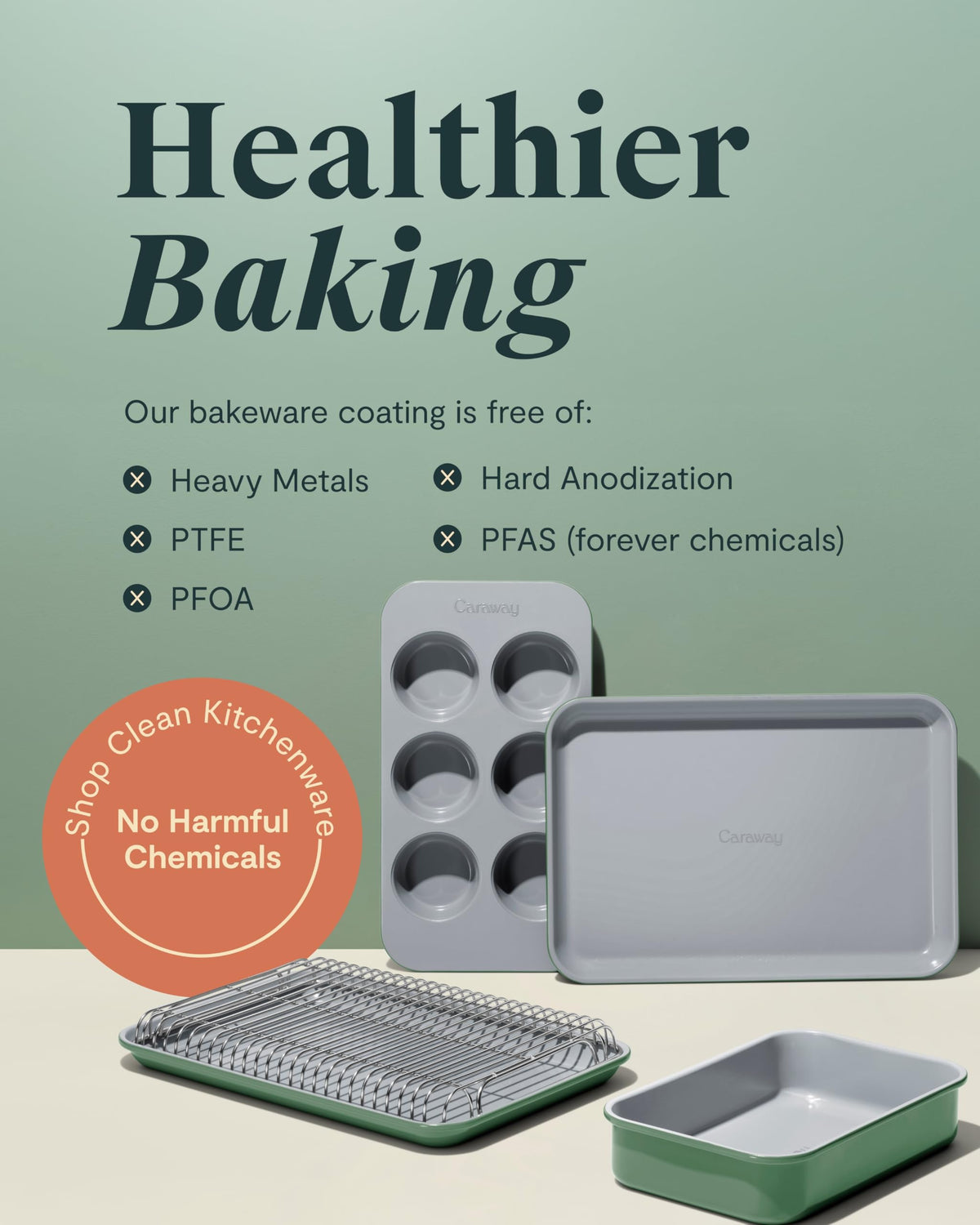Caraway Ceramic Nonstick Baking Sheet Duo