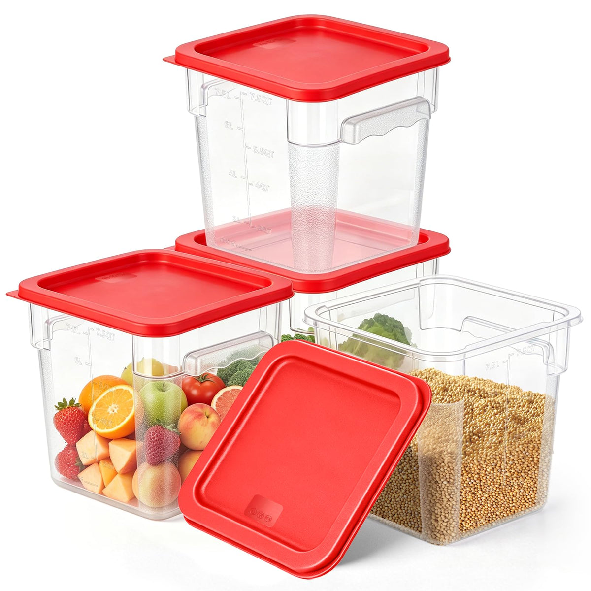 FIRMDKWEED Polycarbonate Food Container Set