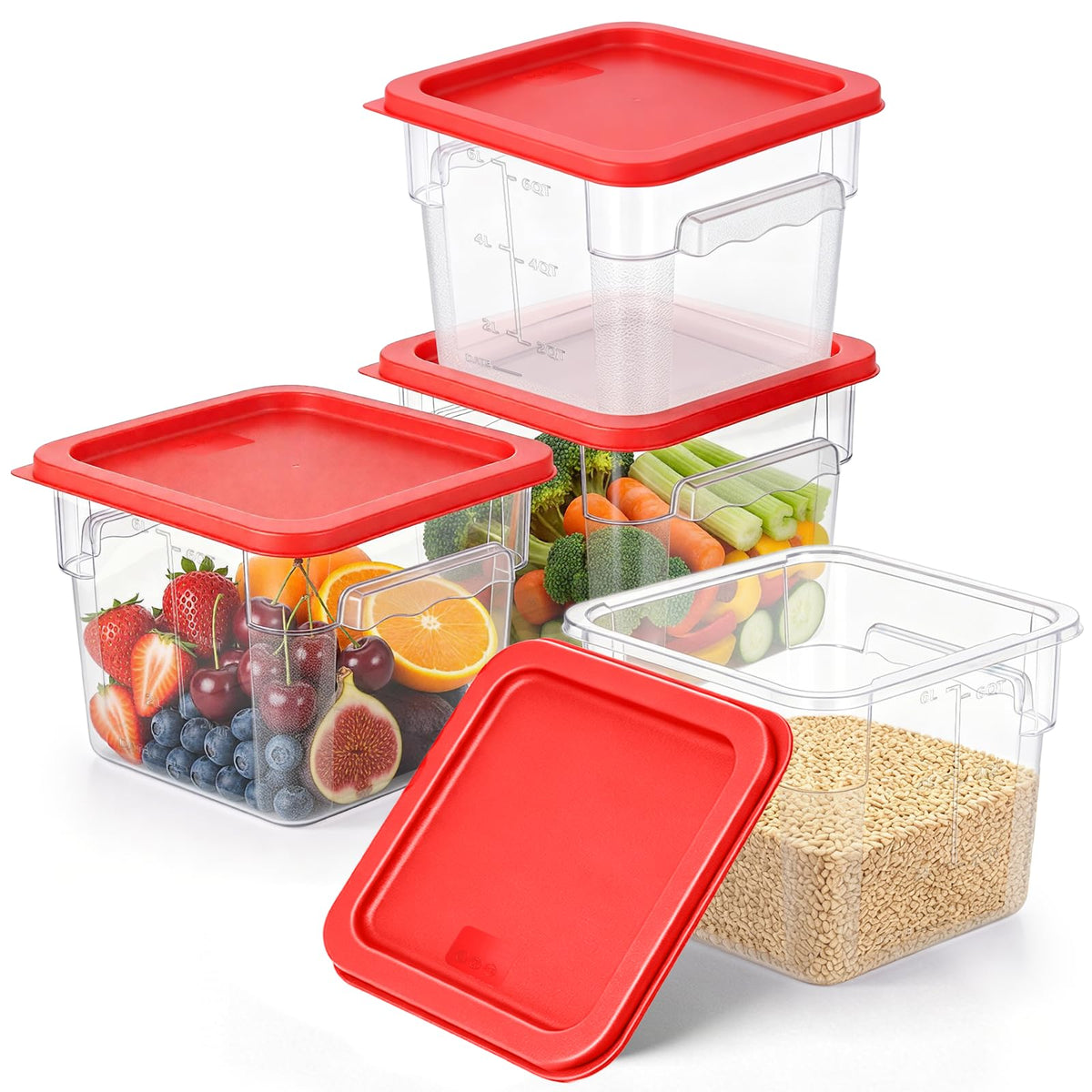 FIRMDKWEED Polycarbonate Food Container Set