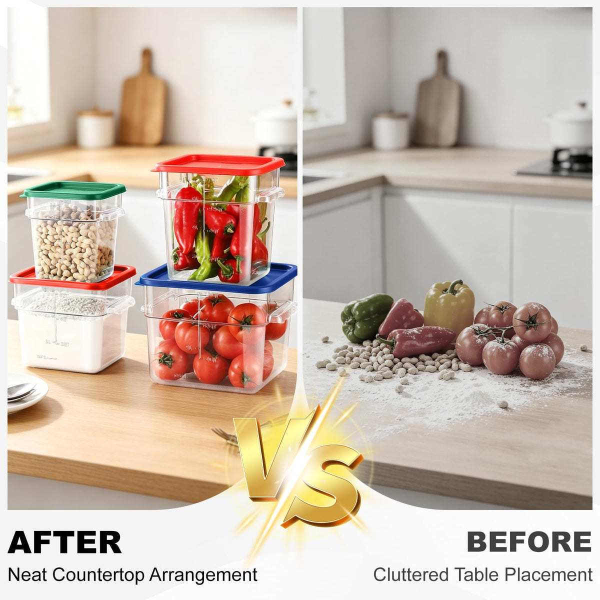 FIRMDKWEED Polycarbonate Food Container Set