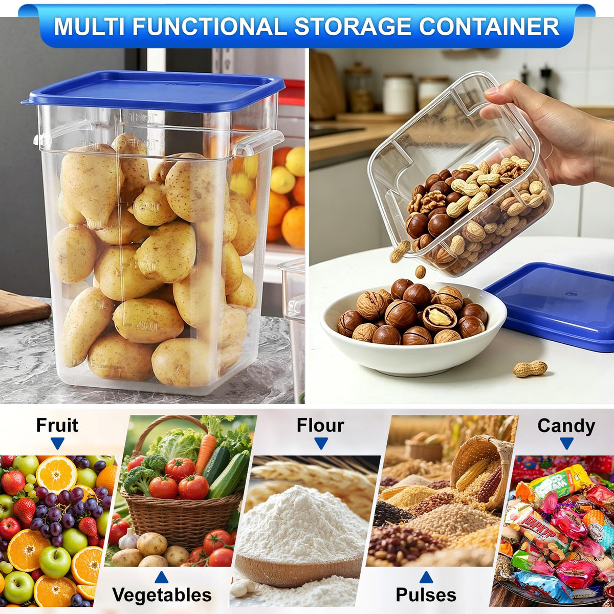 FIRMDKWEED Polycarbonate Food Container Set