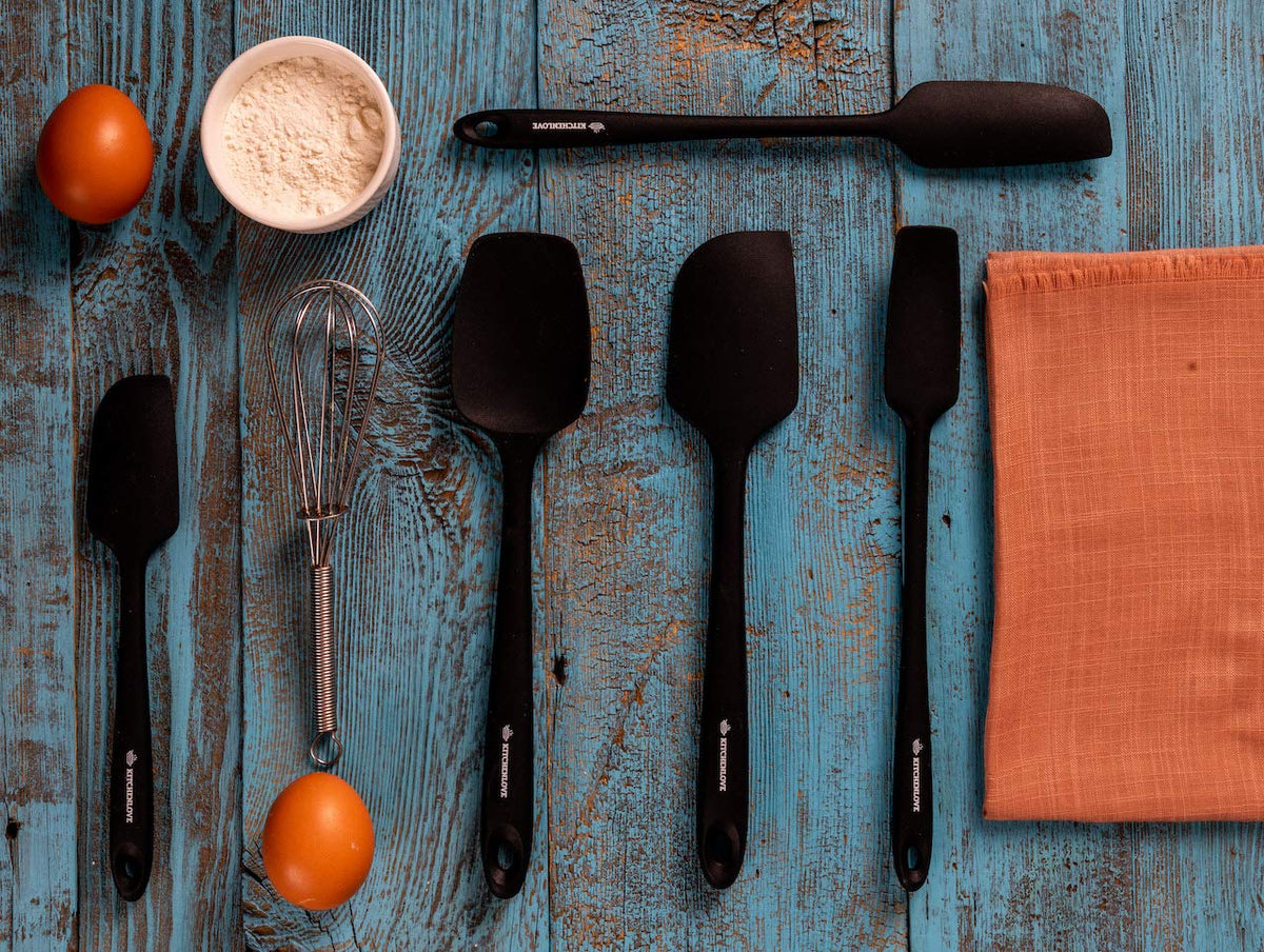 KitchenLove 5-Piece Silicone Spatula Set